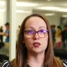 Dawn Acevedo, speaking on camera at a SubTo community event.